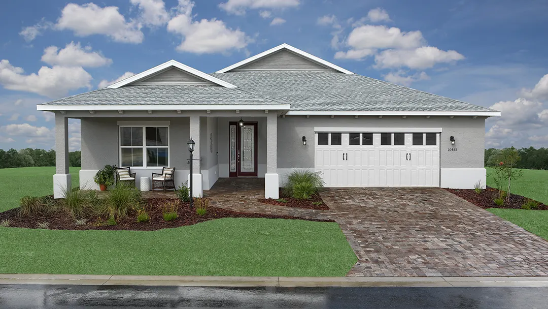 Exterior front view of Beaumont model home